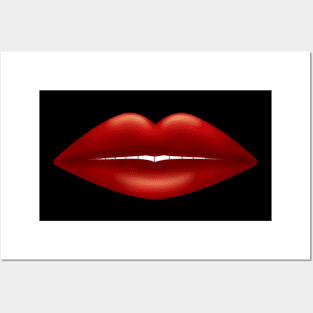 Red Lips Posters and Art